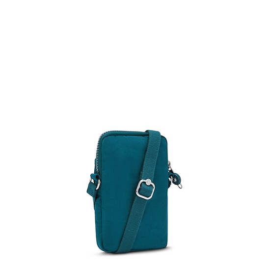 Kipling Tally Crossbody Telefoon Tas Turquoise | België 1851LI